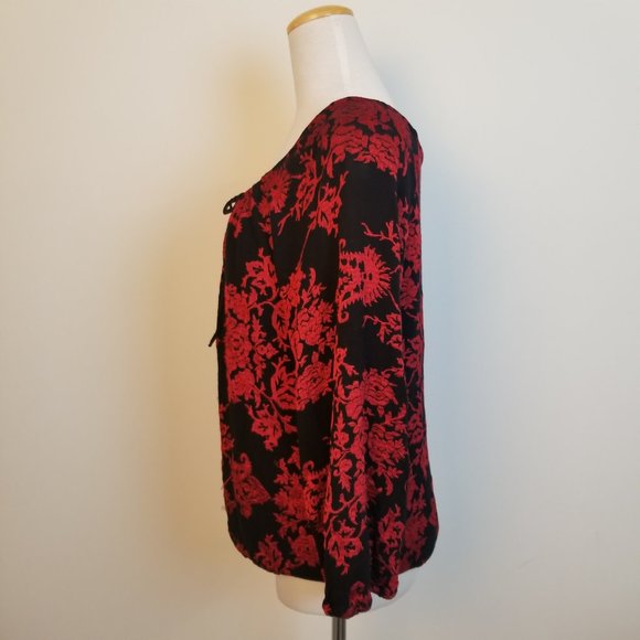 Alice & Olivia Naya Embroidered Peasant Top - Picture 4 of 7